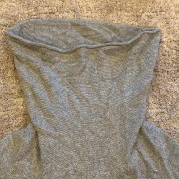 Mimi Maternity Gray Cowl Neck Sweater - L - Picture 4 of 5